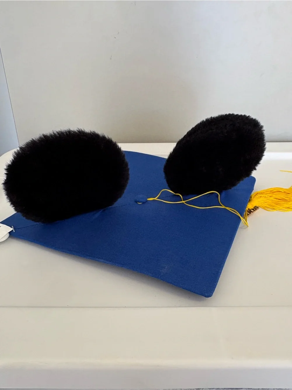 Disneyland blue mickey mouse ear graduation mortarboard class of 2008 NEW